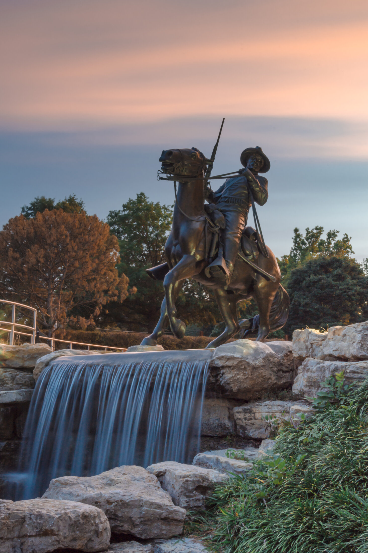 Buffalo Soldier at Dusk