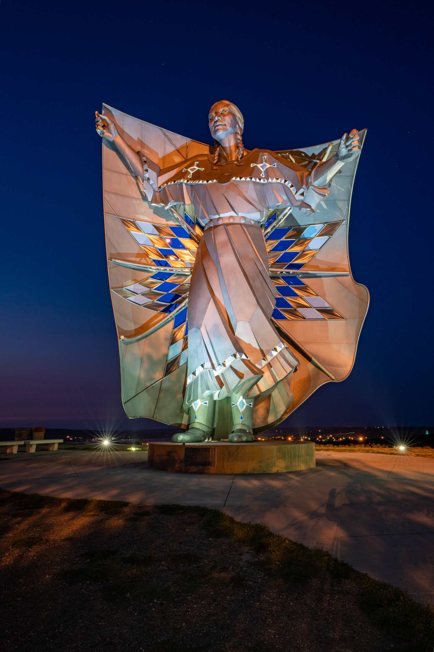 Dignity Monument's at Night