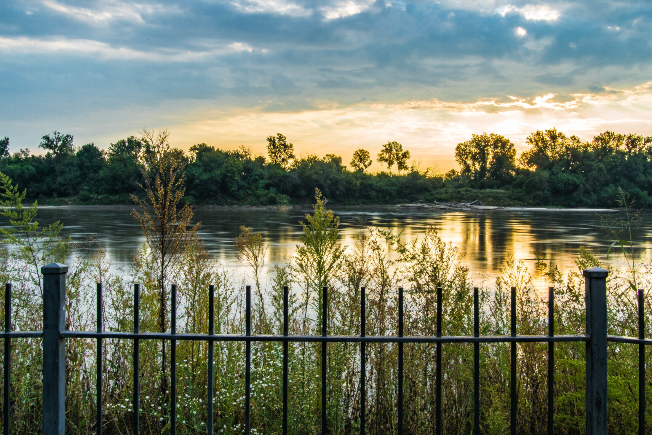 Sunrise Along the Riverfront