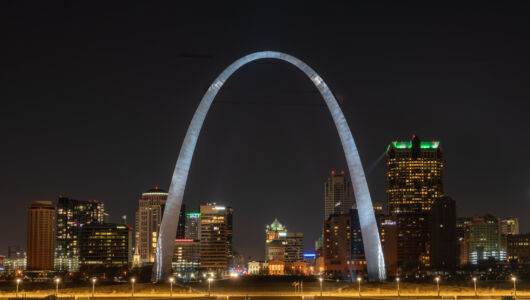 Gateway Arch and the River