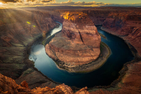 Horseshoe Bend Light Flair