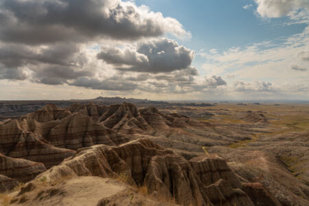 Rain Clouds over the Badlands_