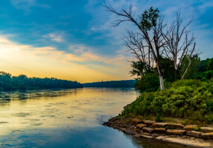 Sunrise Along the Muddy Missouri River