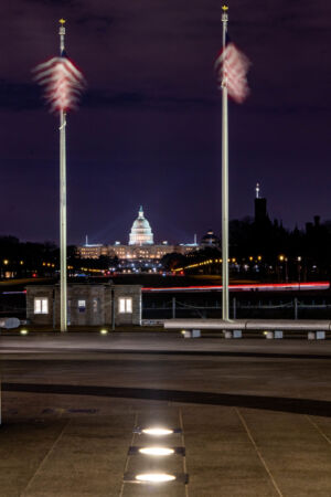 Flags Wave In The Light Of The Capital